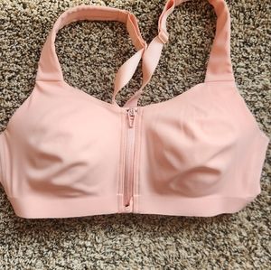 Victorias Secret Knockout Maximum Support Front-Close Sport Bra - size 34 D pink